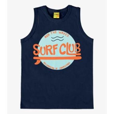 Imagem de Regata Infantil Masculina Surf Rovi Kids Azul-Masculino