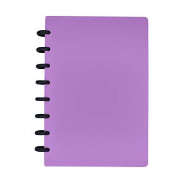 Imagem de Notebook com disco de onze discos, letra ou tamanho júnior, capa de poliéster de 1 mm, papel pesado, com grelha de pontos ou folhas com pauta margem - Compatível com Circa, Arco, TUL, Roxa, Junior