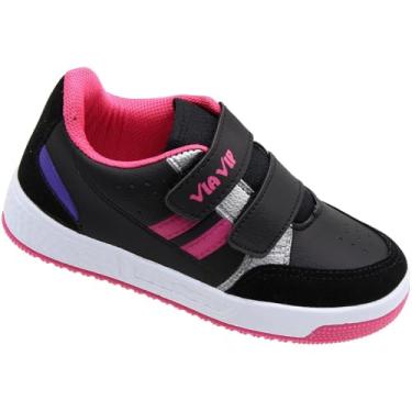 Imagem de Tênis Infantil Via Vip Juvenil Colegial Casual Escolar Macio Menina - TAMANHO 26