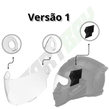 Imagem de Viseira Pro Tork Capacete Evolution/Stealth 2,0 Mm (Injetada) Com Anti