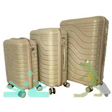 Imagem de Mala De Viagem Kit 3 Peças Style extra grande 76cm TSA - UltraLeve, Do