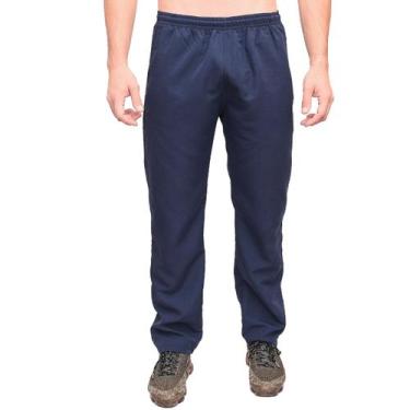 Imagem de Kit 2 Calças Tactel Masculina Leve Macio 3 Bolsos Elástico Cordão Acad