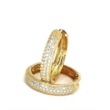 Imagem de Brinco de ouro 18k Argola 1,8Cm - Elegancy Joias
