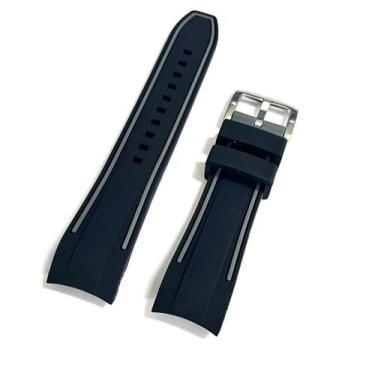 Imagem de Pulseira Para Relógios Terminal Curvo Silicone.LC114-H6 - Marcofox, Pr