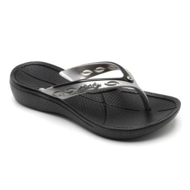 Imagem de chinelo ortopédico feminino com salto super macio - Alcalay, Prata, 35