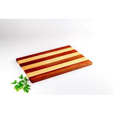 Imagem de Tábua de Frios Média para Cozinha 35x24 cm Madeira Pinus