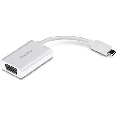 Imagem de TRENDnet Adaptador USB-C para VGA com fornecimento de energia, conexão USB-C de alta velocidade, compatível com a entrega de energia USB-C, CHROME, WINDOWS 10, MAC, TUC-VGA2