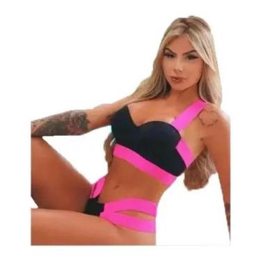 Imagem de Biquíni Sensual Brasileiro Praias Do Rio - Juliete Gringa Neon, Preto 