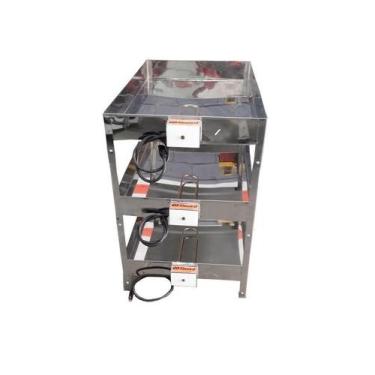 Imagem de Marmiteiro Elétrico com Termostato Triplo para 75 Marmitas Banho Maria