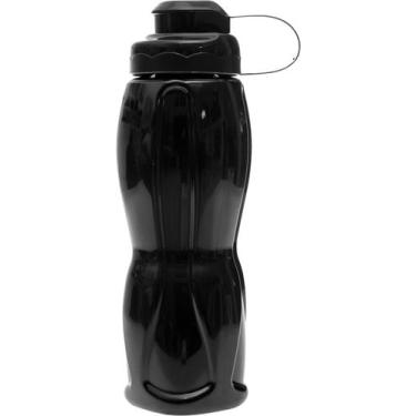 Imagem de Garrafinha Squeeze Agua Plástico Reforçada 700ml - MasterUtil, Preto