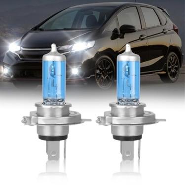 Imagem de IVBDQV Adequado para lâmpadas de farol Honda Fit 2007-2018, 9003/H4 High Low Deal Beam 9003, lâmpadas de faróis 300% de brilho, lâmpadas de halogêneo de alto desempenho, combo 2 peças