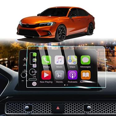Imagem de CKE Película protetora de tela para 11ª navegação Civic Dureza antiarranhões de impressão digital compatível com acessórios Honda Civic 2022 Touring Sedan/Sport Touring Hatchback
