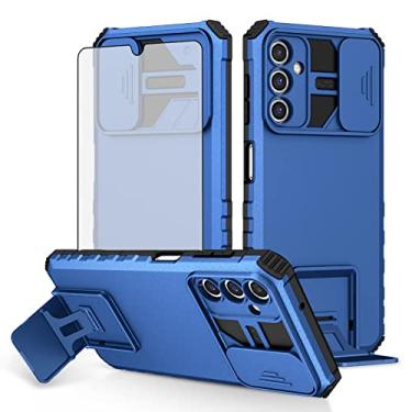 Imagem de Asuwish Capa de telefone para Samsung Galaxy A14/M14 5G com protetor de tela de vidro temperado e capa de câmera deslizante suporte suporte fino acessórios de celular protetora A 14 4G 14A 14M G5