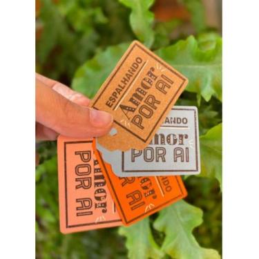 Imagem de Carimbo Artesanal Espalhando Amor - M - 5x5cm - Cod.RI-074 - Rizzo Con