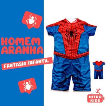 Imagem de Fantasia Curta sem Enchimento do Homem Aranha - Podumaju, G