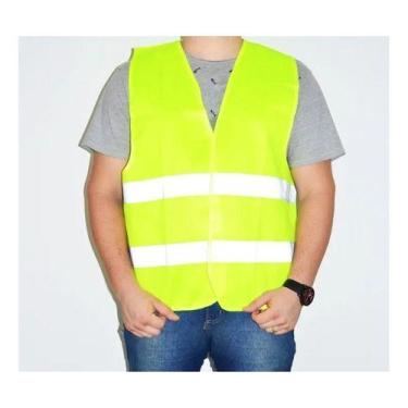 Imagem de Colete Segurança Refletivo Motoboy Obra Velcru 5 Und - PROTEPLUS, M, L