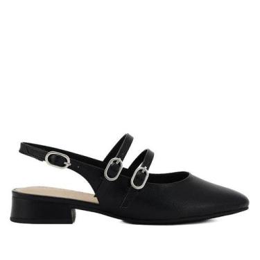 Imagem de Sapato Feminino Ramarim Slingback 2415131, Preto, 38