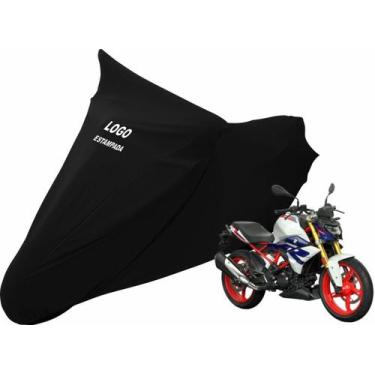 Imagem de Capa De Tecido Para Cobrir Moto BMW G 310 R Com Logo - Mz, Preta