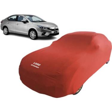 Imagem de Capa Personalizada Com Logo Carro Sedan Honda City Touring - Mz, Verme