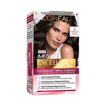 Imagem de Coloração Imédia Excellence - 3 Castanho Escuro - L'ORÉAL