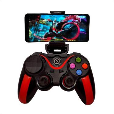Imagem de Controle Manete Gamepad Bluetooth Compatível Android Ios Pc - Altomex,