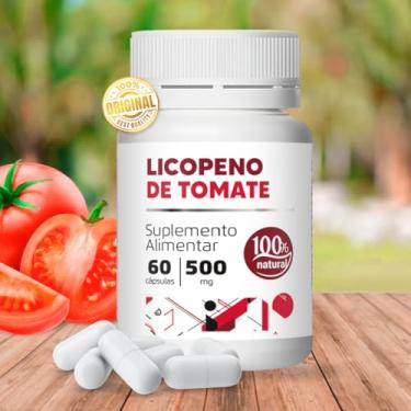 Imagem de Licopeno De Tomate 500mg C/60CÁPS Gecaps