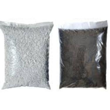 Imagem de Perlita Expandida e Casca de Arroz Carbonizada 5 litros cada Para Plantas Orquideas Cactos e Suculentas