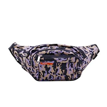 Imagem de AIBEARTY Pochete infantil para meninos pequena camuflagem cintura cinto bolsa bolsa de cintura pacote com alça ajustável para crianças, esportes, corrida, acampamento, viagem, Cinza escuro (2