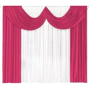 Imagem de Cortina Paris Pra Janela Sala E Quarto Com Bando 3,00 X 2,80 - Florenz