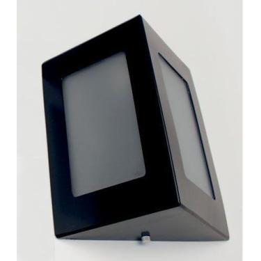 Imagem de Arandela triangular em alumínio E27 Preta + Lâmpada LED 10W 6000K st53