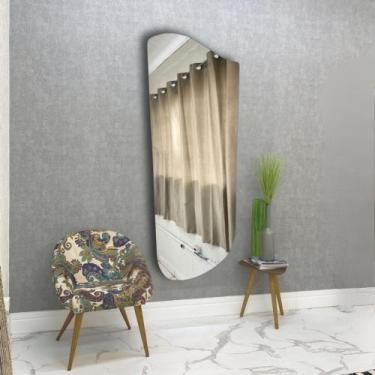 Imagem de Espelho Essenza Orgânico Abstrato Decoração Moderna Espelho Cristal Gi