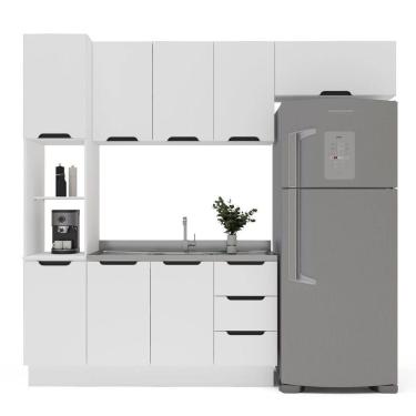 Imagem de Paneleiro 2 Portas 2 Nichos 224,5cm X 52cm X 40cm Branco