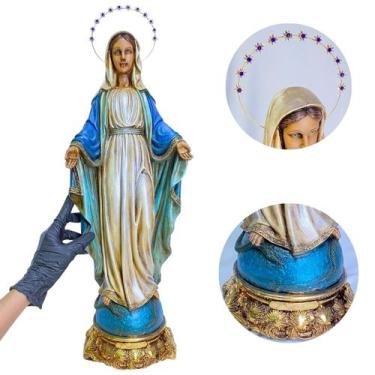 Imagem de Imagem Nossa Senhora Das Graças Grande Resina À Mão Católico - Europio