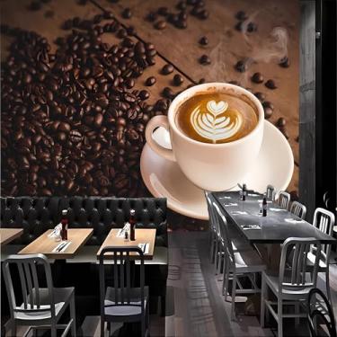 Imagem de Lcythiazole Mural de tamanho personalizável - Papel de parede autoadesivo de café, fotografia de foto de café HD, murais de parede de café, descasque e cole, para cafés e lojas.