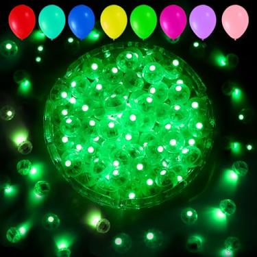 Imagem de Aogist 100Pcs Luzes De Balão, Longo Tempo De Espera À Prova D'Água Brilha Mini Luz, Alimentado Por Bateria, Lâmpada De Bola Led Redonda Para Balão Lanterna De Papel Festa Casamento Natal Halloween D