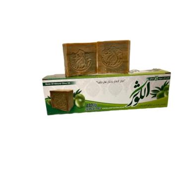 Imagem de ALKAWTHAR Barras De Sabonete Al-Kawthar Extra Laurel (Conjunto Com 5) - Óleo De Louro Natural 35%, Azeite De Oliva 65%, Produção Tradicional.
