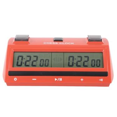 Imagem de Relógio de Xadrez Digital, Profissional Tela Grande Portátil Digital Chess Timer Tournament Chess Clock Timer para Jogo de Tabuleiro