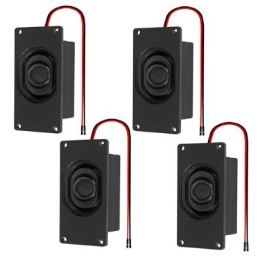 Imagem de 4 alto-falantes de áudio de 3 watts 8 ohm 8 ohm alto-falante de interface de 2,54 mm para pequenos projetos eletrônicos, máquinas de publicidade, monitores de TV LCD