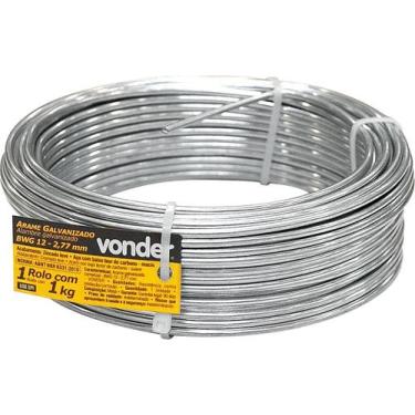 Imagem de Arame Galvanizado Comercial Bwg 12 2,77 mm Vonder