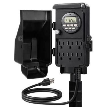 Imagem de Temporizador de faixa de alimentação digital externo DEWENWILS 15A à p