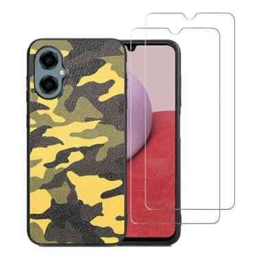 Imagem de DAMONDY Capa de telefone compatível com BLU G64 com 2 protetores de tela, capa de designer de camuflagem antiderrapante fina para meninas mulheres e homens, capa moderna de TPU macio antiarranhões -