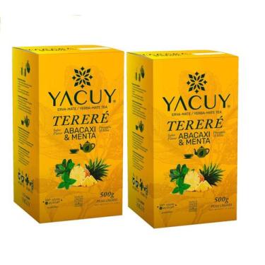 Imagem de 2 Erva Mate Tereré YACUY ABACAXI E MENTA 500G