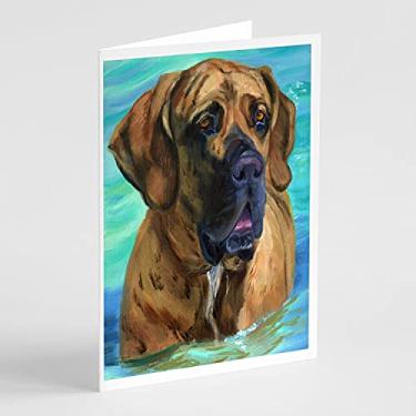 Imagem de Caroline's Treasures 7378GCA7P Cartões de felicitações e envelopes Fila Brasilerio, pacote com 8, 7 x 5, multicolorido