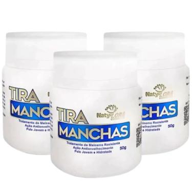 Imagem de Kit 3 Pomada Tira Manchas Natyflora Combate Melasma, Ação Hidratante, Anti Envelhecimento - 50g cada