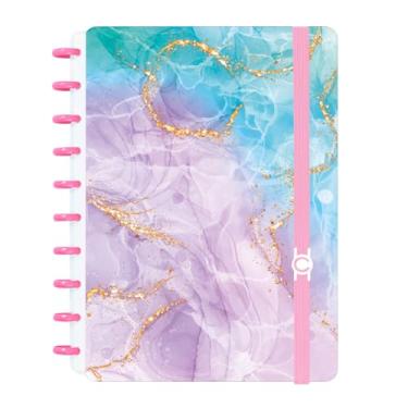 Imagem de Caderno Criativo Marmore Gilt A4/A5 Disco Inteligente (Grande A4)