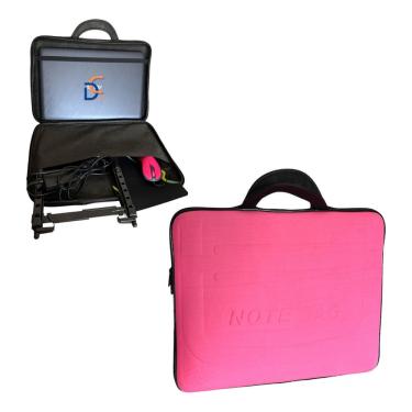 Imagem de Capa Case Maleta Pasta Para Notebook Macbook de até 15,6 Polegadas Rosa
