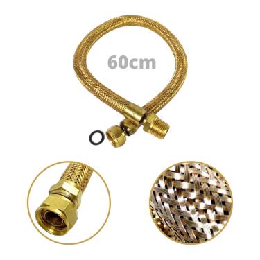 Imagem de Mangueira Gás de Rua 0,60m Instalação Cooktop 5 bocas Gás de Cozinha