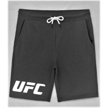 Imagem de Bermuda Plus Size Masculina Moletom - UFC MMA Luta Fight Night - Az St