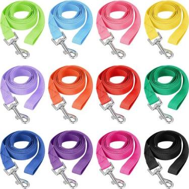 Imagem de Coleira para cães Hillban Nylon, 12 peças de 1,5 m para cães pequenos 