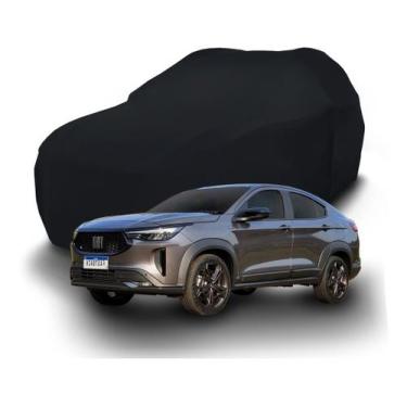 Imagem de Capa Para Fiat Fastback Suv Em Lycra Helanca Garagem - Lobo sete, Pret